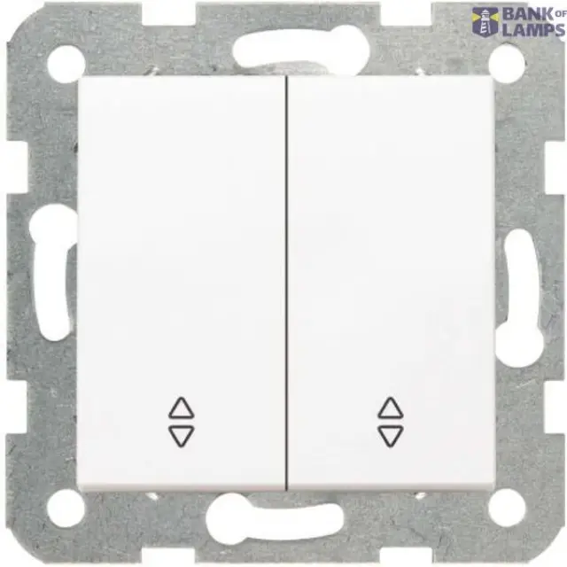 Karre-Meridian White (Quick Connection) Two Gang Switch-Two Way Switch