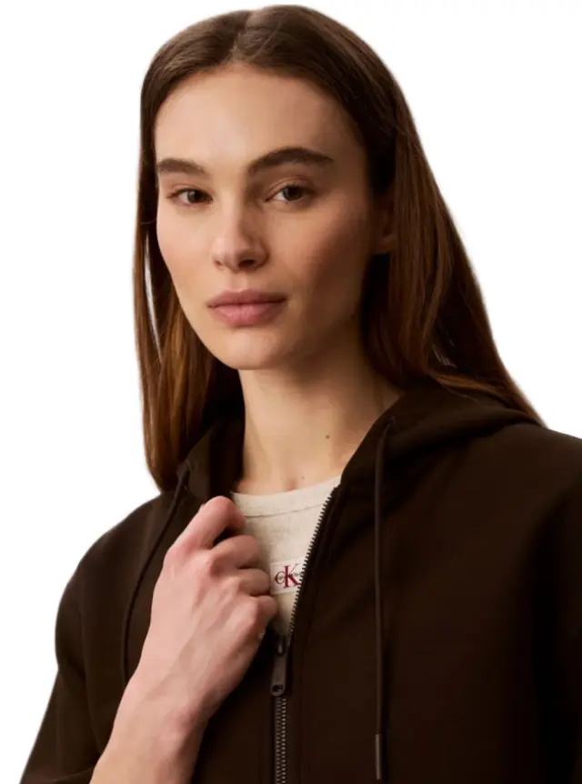 Calvin Klein γυναικεία κροπ ζακέτα με κουκούλα LV047G252G-1 2
