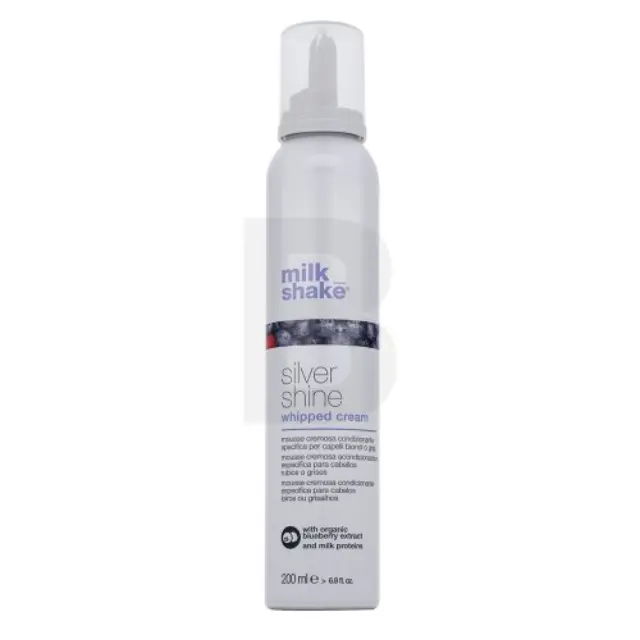 Milk_Shake Silver Shine Whipped Cream leave-in conditioner for platinum blonde and gray hair 200 ml