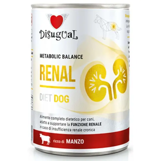 Κλινική Κονσέρβα Σκύλου Disugual Diet Dog-Renal Με Βοδινό 400gr