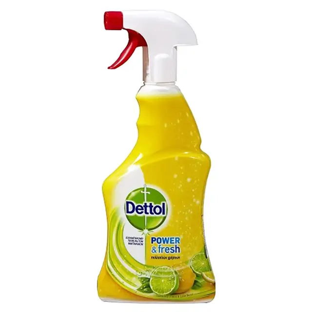 Dettol Αντιβακτηριδιακό Καθαριστικό Spray Λεμόνι & Λαϊμ ( 6 x 500ml = 3 Λίτρα) MONTHLY PACK