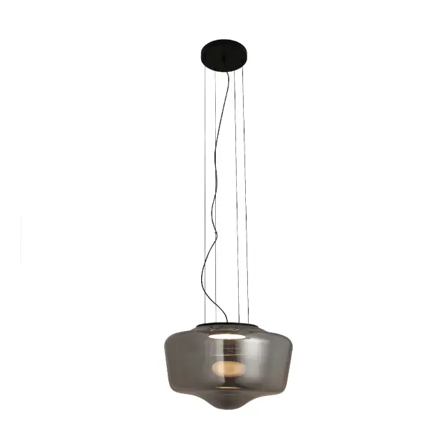 ΚΡΕΜΑΣΤΟ ΦΩΤΙΣΤΙΚΟ ACA HM2460SM ΜΑΥΡΟ ΦΙΜΕ ΓΥΑΛΙ LED 12W 3000K-4000K-6000K IP20 D30XH120CM / HM2460SM 2