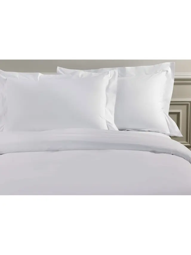 Σετ Σεντόνια Satin μονόχρωμα White King Size (270x280) Sunshine