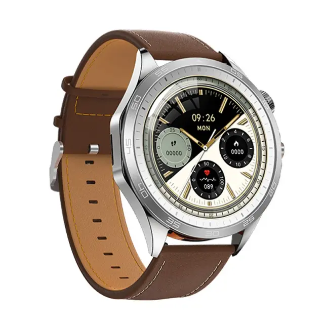 Smartwatch Hoco Y21 IP67 AMOLED Οθόνη 1.43" 230mAh με Δυνατότητα Κλήσεων Ασημί 3