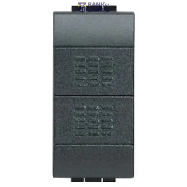 Push Button Livinglight Double NO 1 Module Anthracite