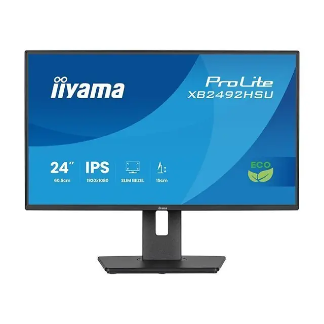 iiyama ProLite XB2492HSU-B1 computer monitor 60.5 cm (23.8") 1920 x 1080 pixels Full HD LED Black