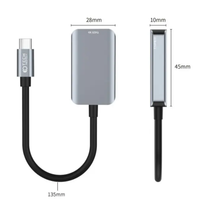 Tech-protect Ultraboost USB-C/HDMI 4K Adapter Black 2
