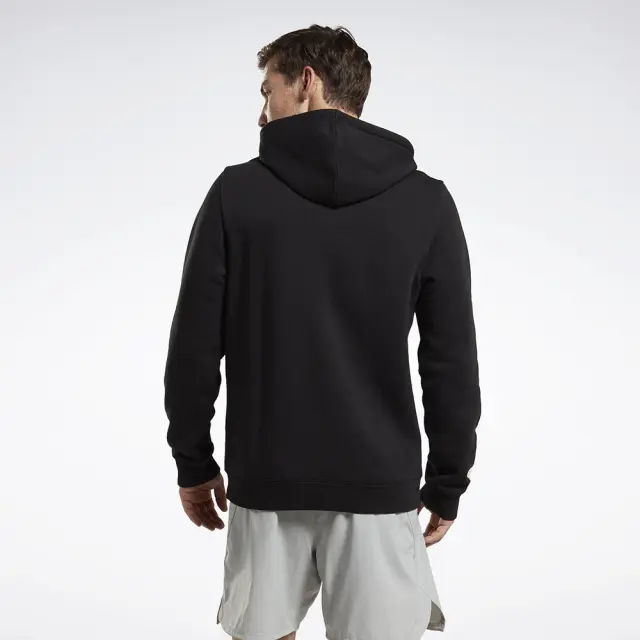 Reebok Left Chest Logo Hood (100068238-Black) - Μαύρο 3