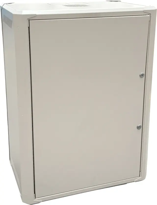 Conexpro networking cabinet 19" 15U/400mm, FLAT PACK, metal door