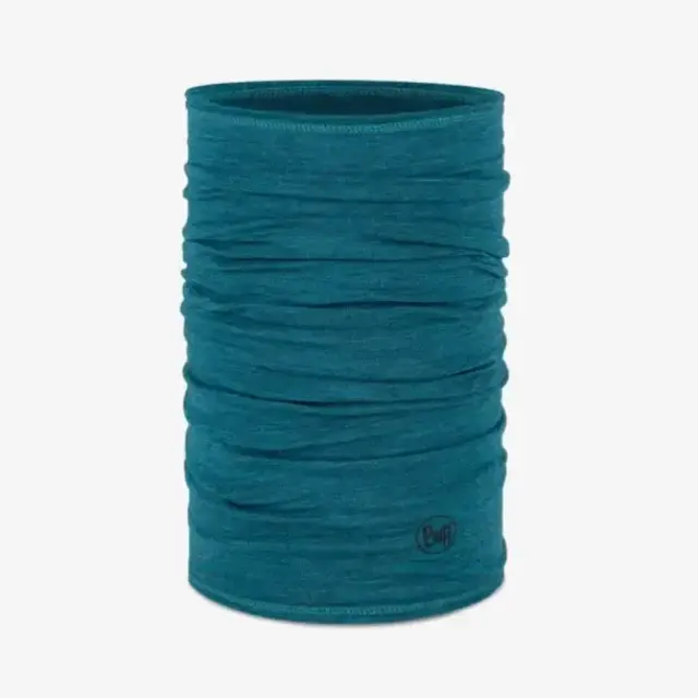 Buff Merino Lightweight Solid Teal Αθλητικό Περιλαίμιο