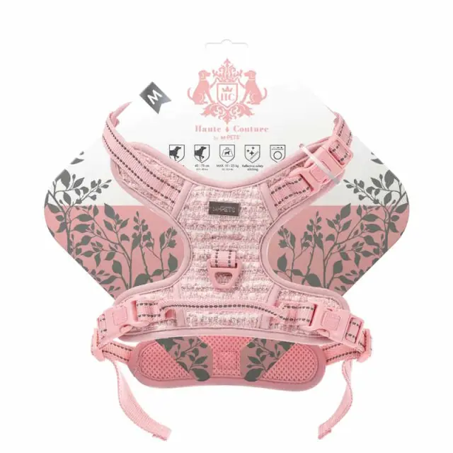 M Pets Haute Couture Επιστήθιο H Harness Ροζ Ροζ - S 3