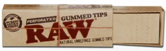 RAW Gummed Tips Τζιβάνα - Διάτρητη με κόλλα