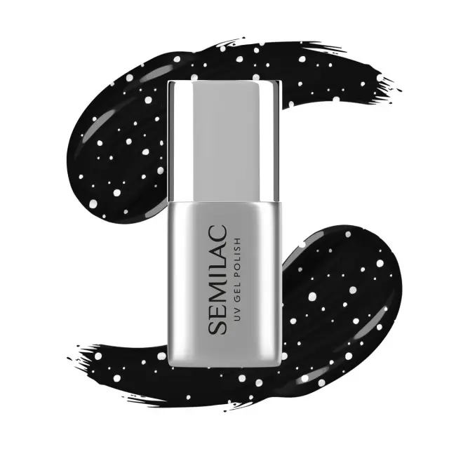 Semilac Top No Wipe White Sprinkles T19 7ml