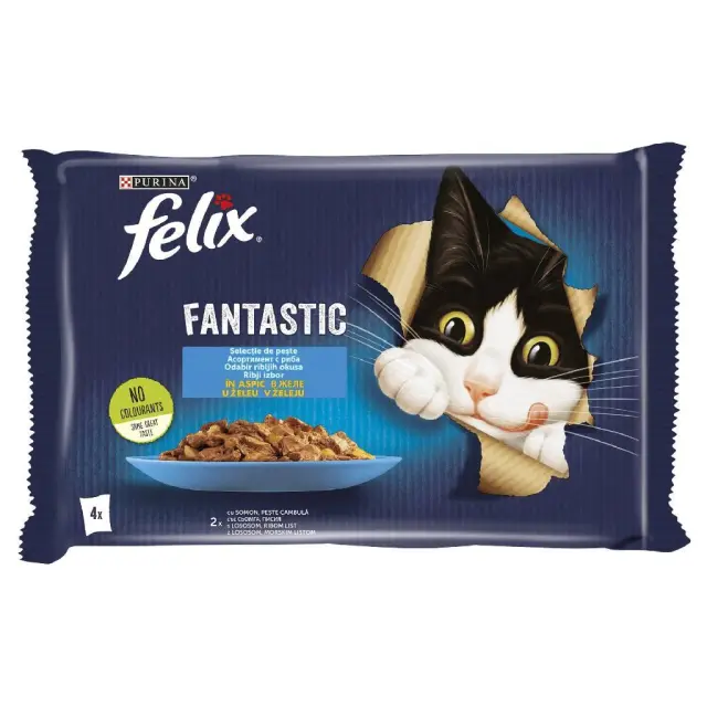Felix Fantastic Salmon & Codfish 4x85 gr