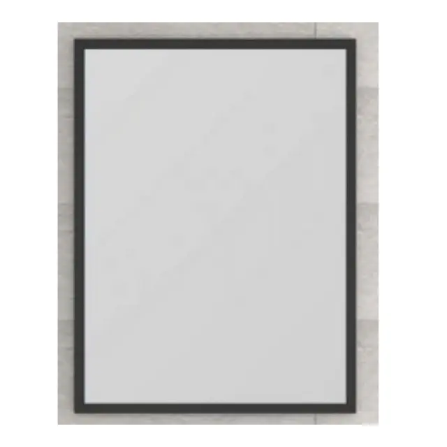 Ruler Ορθογώνιος Καθρέπτης Μπάνιου 60x140cm Μαύρος
