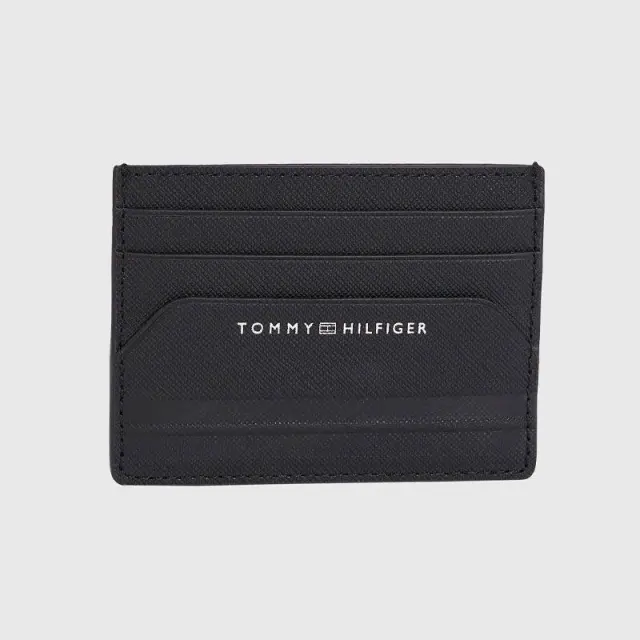 Tommy Hilfiger - Ανδρική θήκη καρτών Th Monotype cc Holder AM0AM10980-BDS Μαύρο