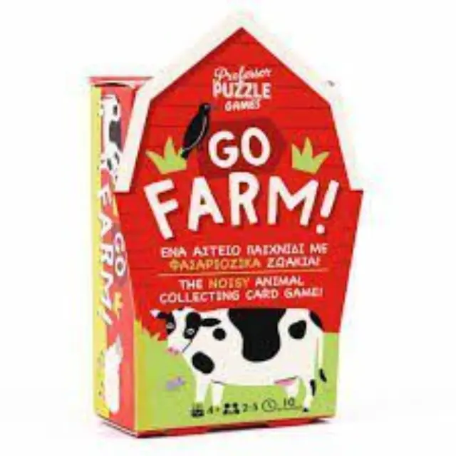 Professor Games® Επιτραπέζιο Παιχνίδι Go Farm για 2-5 Παίκτες 4+ Ετών- Φασαριόζικα Ζωάκια