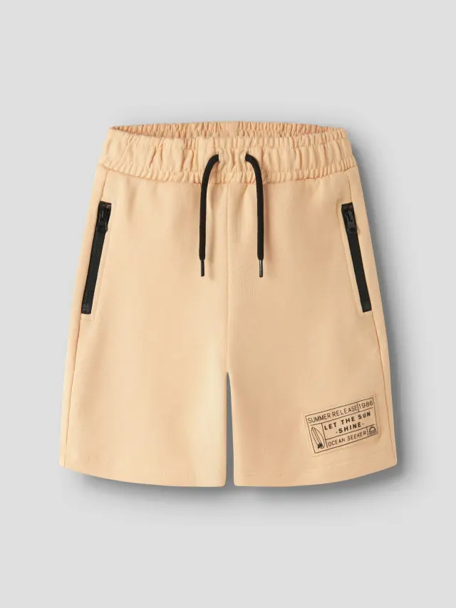 Name It Σορτς αγορίστικο πλεκτό Ροδακινί NKMFAVNE SWEAT SHORTS UNB - 13241250 3