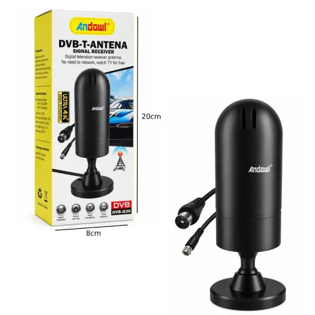 Andowl Εσωτερική Ψηφιακή Κεραία Τηλεόρασης DVB-Q30 – Indoor Digital TV Antenna 0751235 2