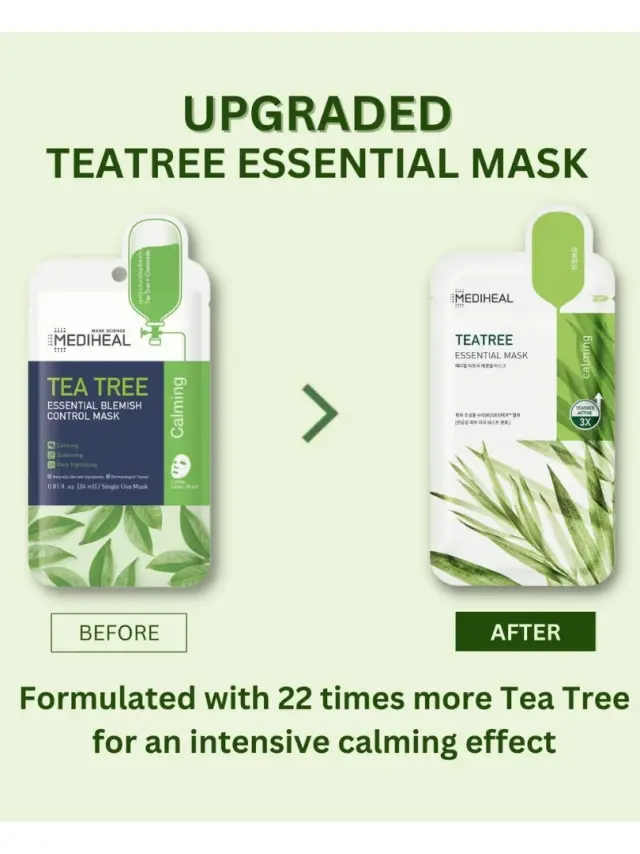 Mediheal Teatree Essential Mask- Μάσκα για τη διαχείριση της λιπαρότητας 2