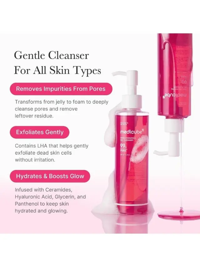 Medicube PDRN Hydrating Gel Cleanser 200ml - Τζελ Καθαρισμού με PDRN Σολομού για Καθαρή και Λεία Επιδερμίδα 3
