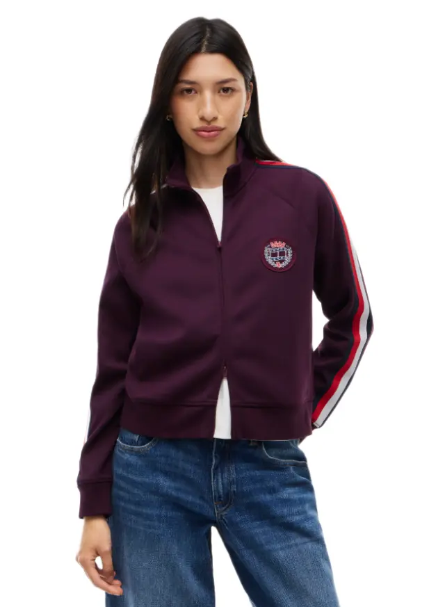 Tommy Hilfiger γυναικείο τζάκετ με global ριγέ λεπτομέρεια DW0DW23560-1 - S