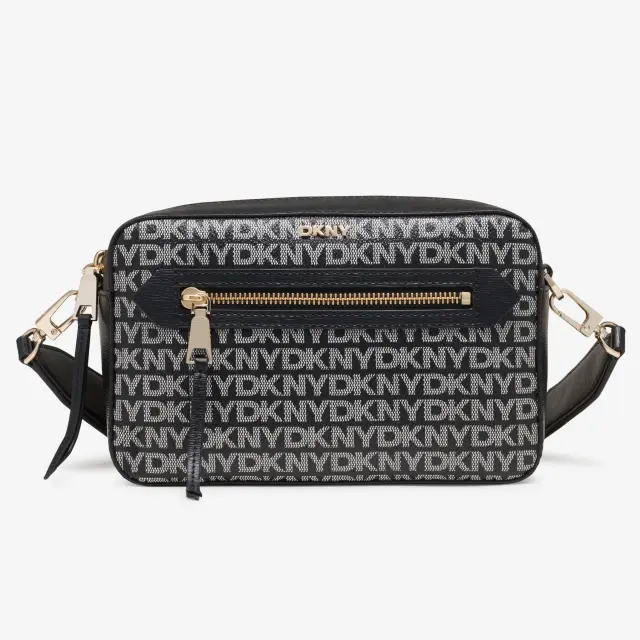 Γυναικεία Τσάντα Χιαστί DKNY Bryant Camera Bag R42EYE22-XLB Μαύρη Logo Μαύρο - One Size