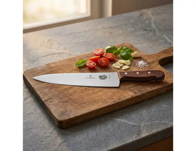 Μαχαίρι σεφ Victorinox με ξύλινη λαβή και μήκος λεπίδας 25cm - Σε συσκευασία δώρου 5.2000.25G
