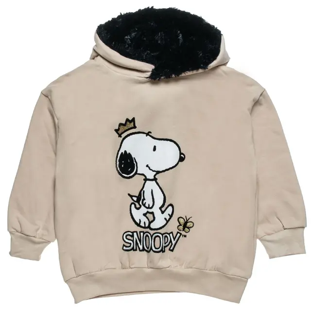 Μπλούζα φούτερ Snoopy με ανάγλυφο σχέδιο