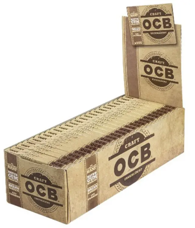 OCB Χαρτάκια Αλεύκαντο - Craft Unbleached 25τεμ.