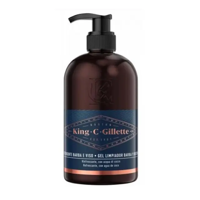 Gillette King Beard & Face Wash Gel Τζελ Καθαρισμού για Πρόσωπο & Γένια 350ml