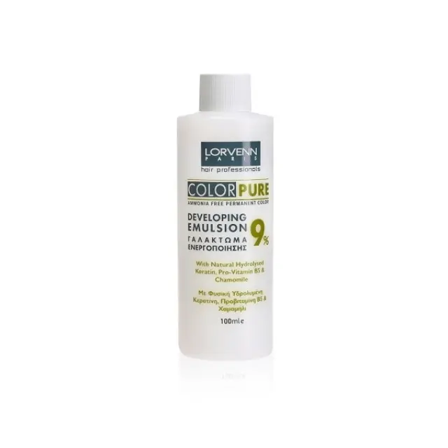 Lorvenn Color Pure Ammonia 9% Free Permanent developing Emulsion 100ml