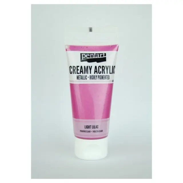 Χρώμα ακρυλικό Creamy 60ml Pentart - Metallic Light Lilac