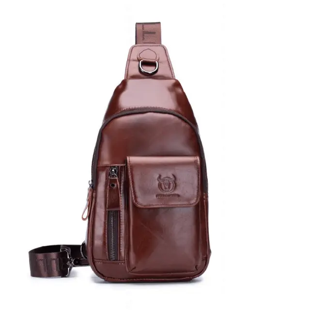 Δερμάτινο τσαντάκι body Bull Captain XB 121 καφέ - One Size