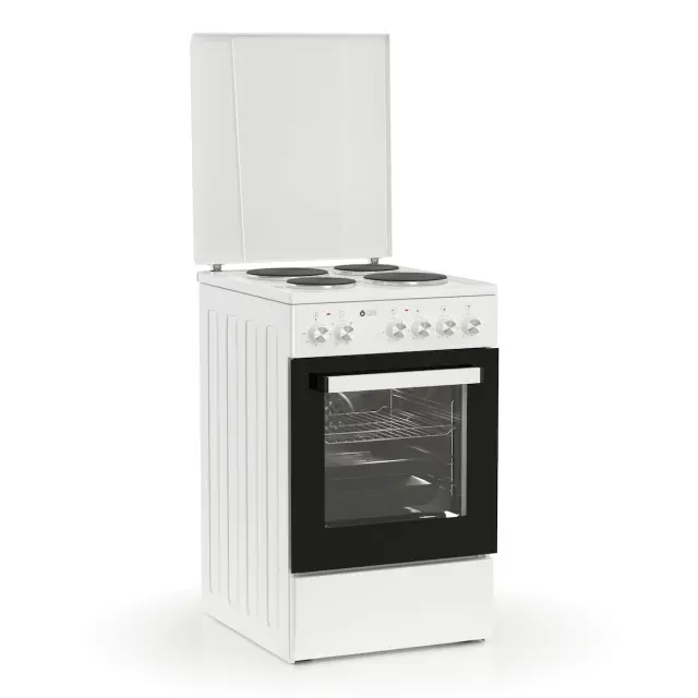 Thermogatz TGS E50 WH Κουζίνα 47lt με Εμαγιέ Εστίες Π50εκ. Λευκή