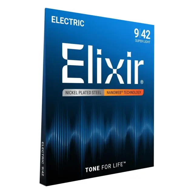 Elixir 12002 Nanoweb Nickel Plated Super Light Χορδές Ηλεκτρικής Κιθάρας 09-42