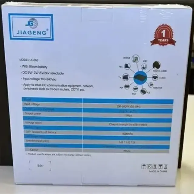 Jiageng 14000mah Mini UPS backup power JG-766 2