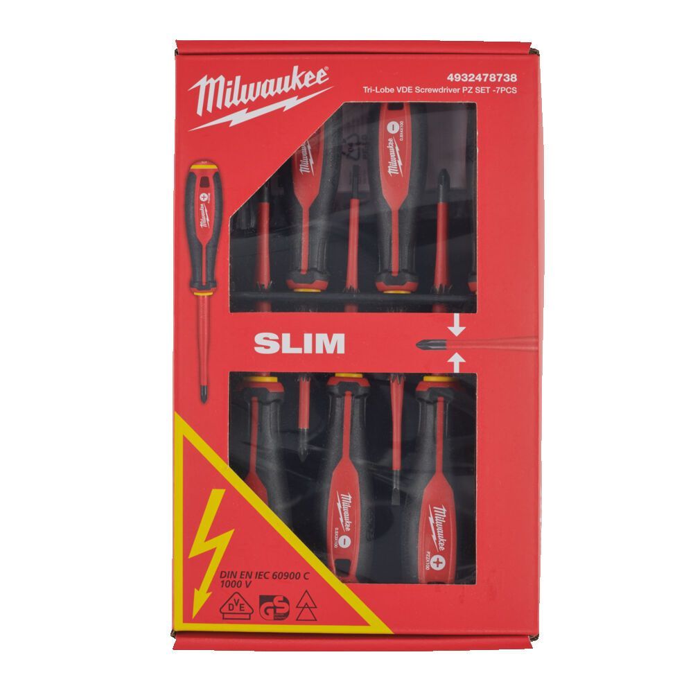 Milwaukee 4932478738 - ΚΑΤΣΑΒΙΔΙΑ VDE TRI-LOBE SET1 7τμχ MW