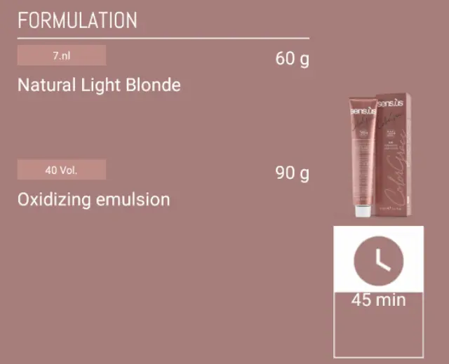 Sensus Color Grace M3K 7.nl Blonde 100ml - (μόνιμη βαφή ξανθό) 3