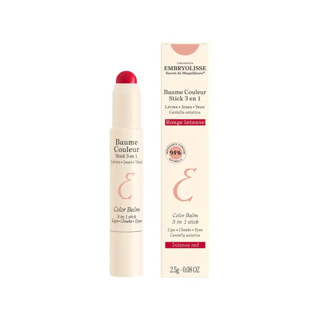 Embryolisse - Color Balm 3-In-1 Stick Intense Red 2,5G (EMB418000) - Beauty