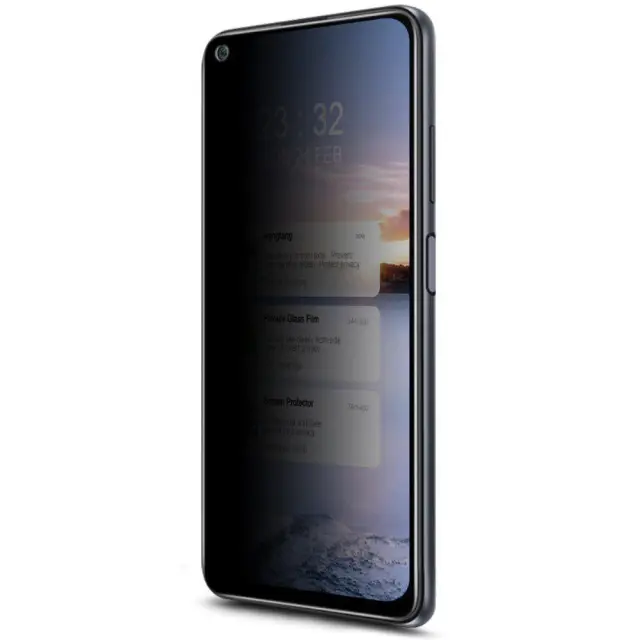 IMAK Full Cover Privacy Tempered Glass Προστατευτικό Αντιχαρακτικό Τζαμάκι για Xiaomi Redmi Note 9 / Note 9T - Μαυρο OEM