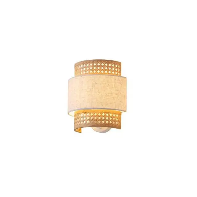 ΑΠΛΙΚΑ ΤΟΙΧΟΥ ΜΕΤΑΛΛΟ-ΥΦΑΣΜΑ 1XE27 Max 15W 240X230X140mm MΠΕΖ-ΜΑΤ ΛΕΥΚΟ ARTE ILLUMINA ISLA Μπεζ 3