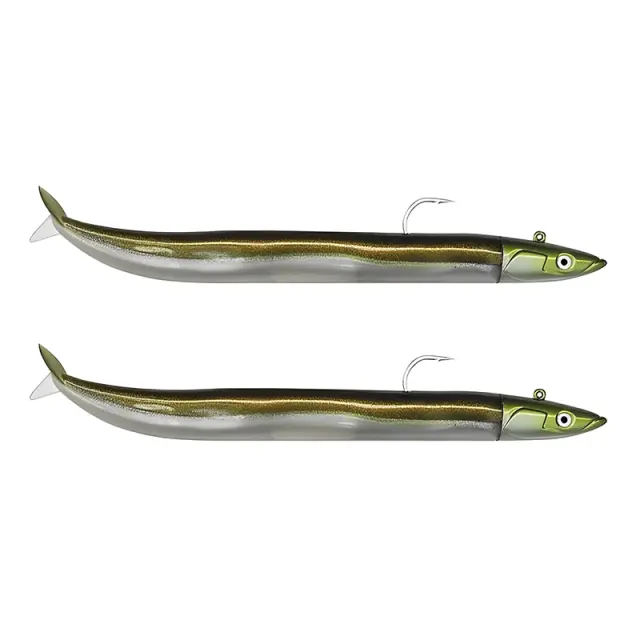 Σιλικονούχο Χέλι Fiiish Crazy Sand Eel No3 Combo CSE802 Double Combo Off Shore - 20gr Khaki