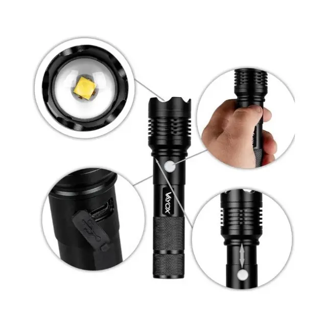 Vayox Φακός Φωτισμού VA0116 800lm Black 2