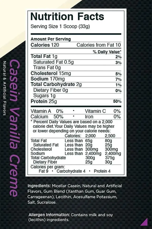 Rule1 Casein Vanilla Creme, 55 Servings 2