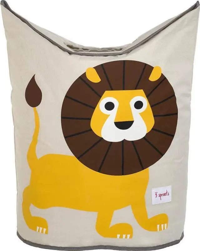 3 Sprouts καλάθι για τα άπλυτα Laundry Hamper Lion Yellow - 0696859272530 - 0317-ILHLIO