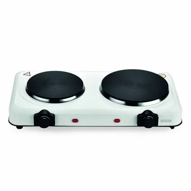 THERMOMAX ΕΠΙΤΡΑΠΕΖΙΑ ΕΣΤΙΑ ΕΜΑΓΙΕ ΔΙΠΛΗ 1000+1500W 155+185mm ΛΕΥΚΗ TX122