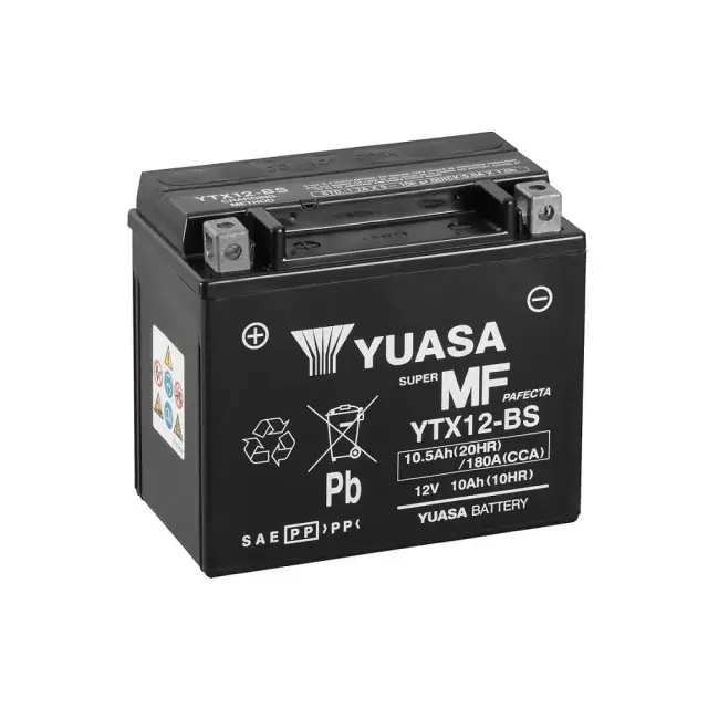 Μπαταρία Μοτοσυκλέτας YUASA YTX12-BS 12V 10Ah