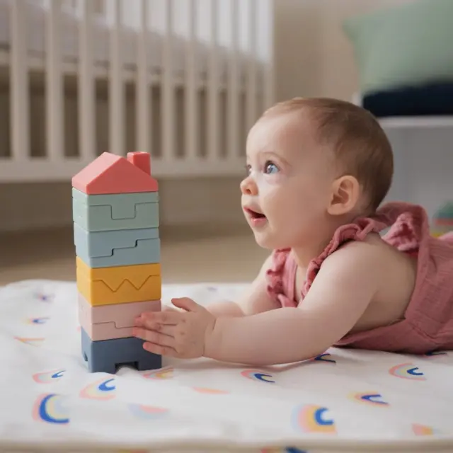 Baby to Love Βρεφικά Στοιβαζόμενα Τουβλάκια 3