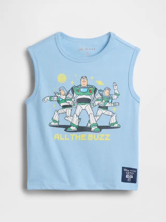 Gap × Disney Βρεφικό & Νηπιακό Αμάνικο Τοπ Blue focus
